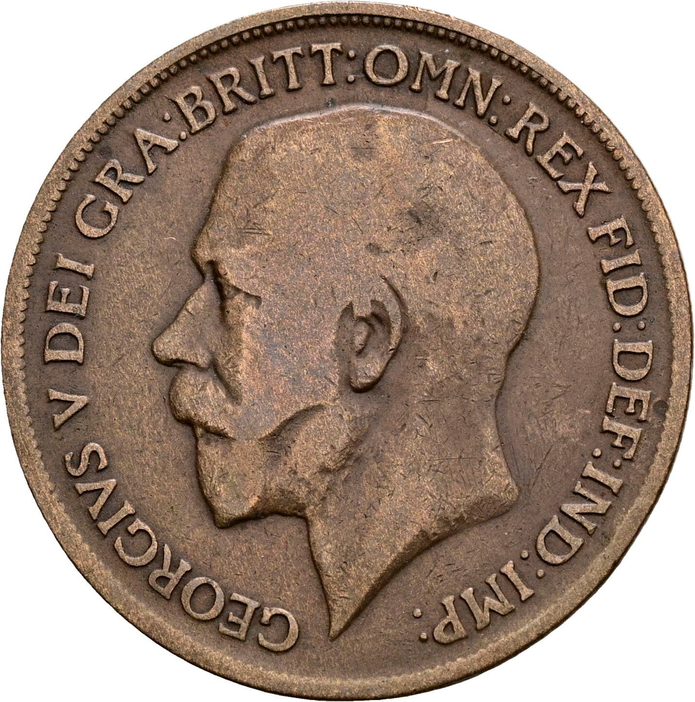 1 Penny George V. 1917 – Vorderseite