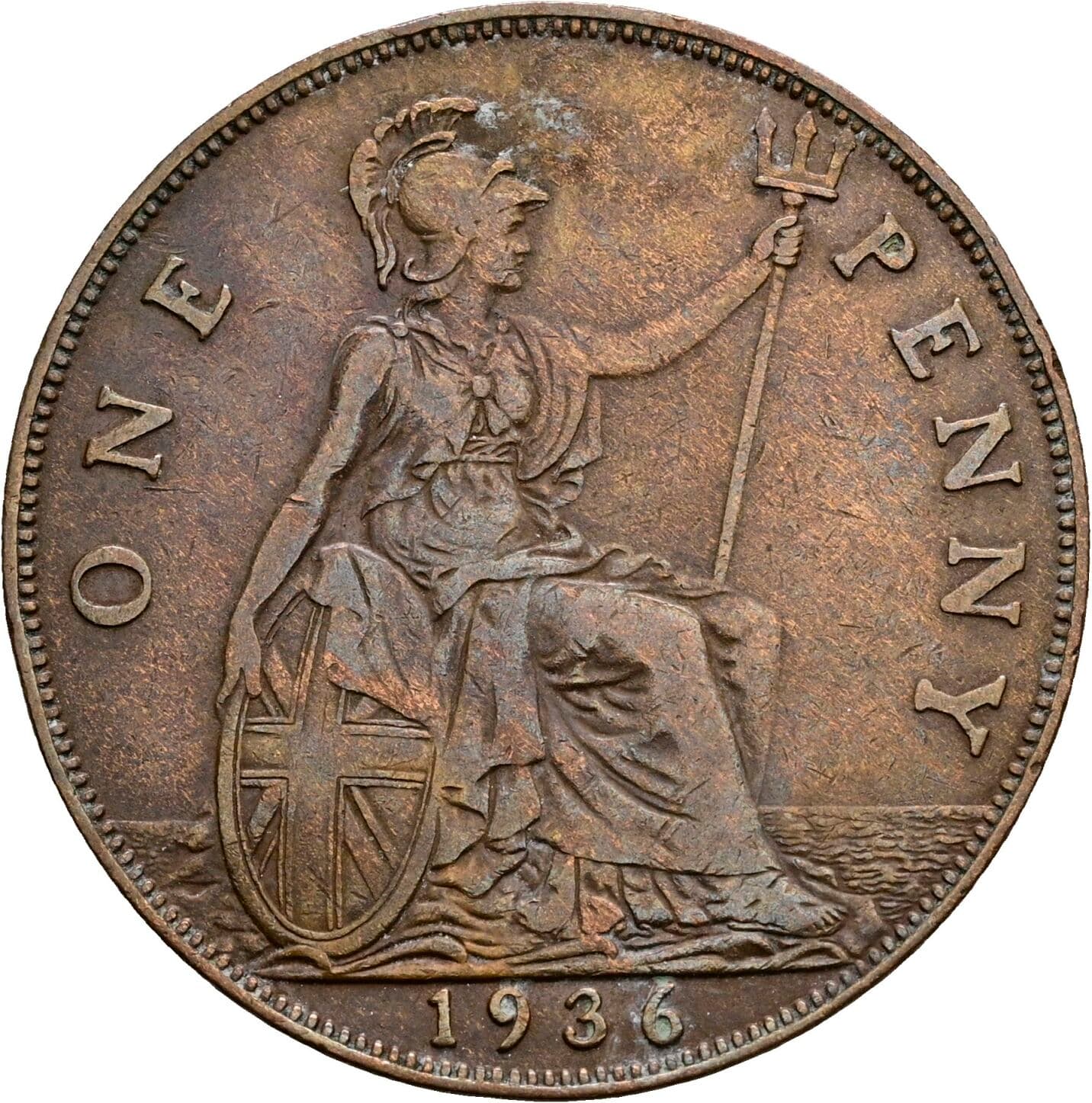 1 Penny George V. 1936 – Rückseite