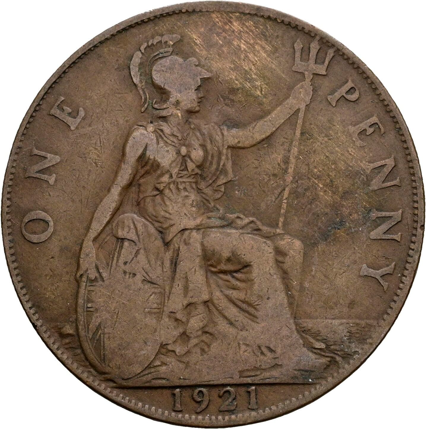 1 Penny George V. 1921 – Rückseite