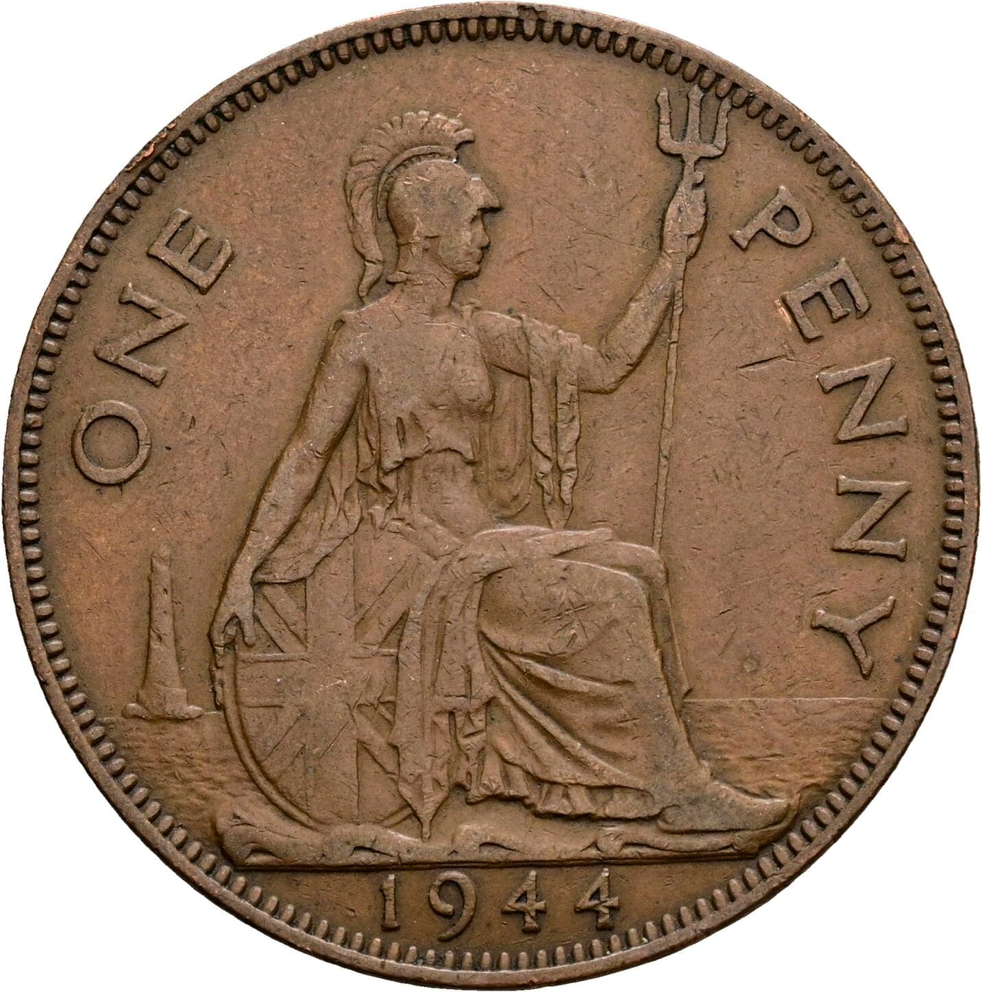 1 Penny George VI. 1936-1952 1944 – Rückseite