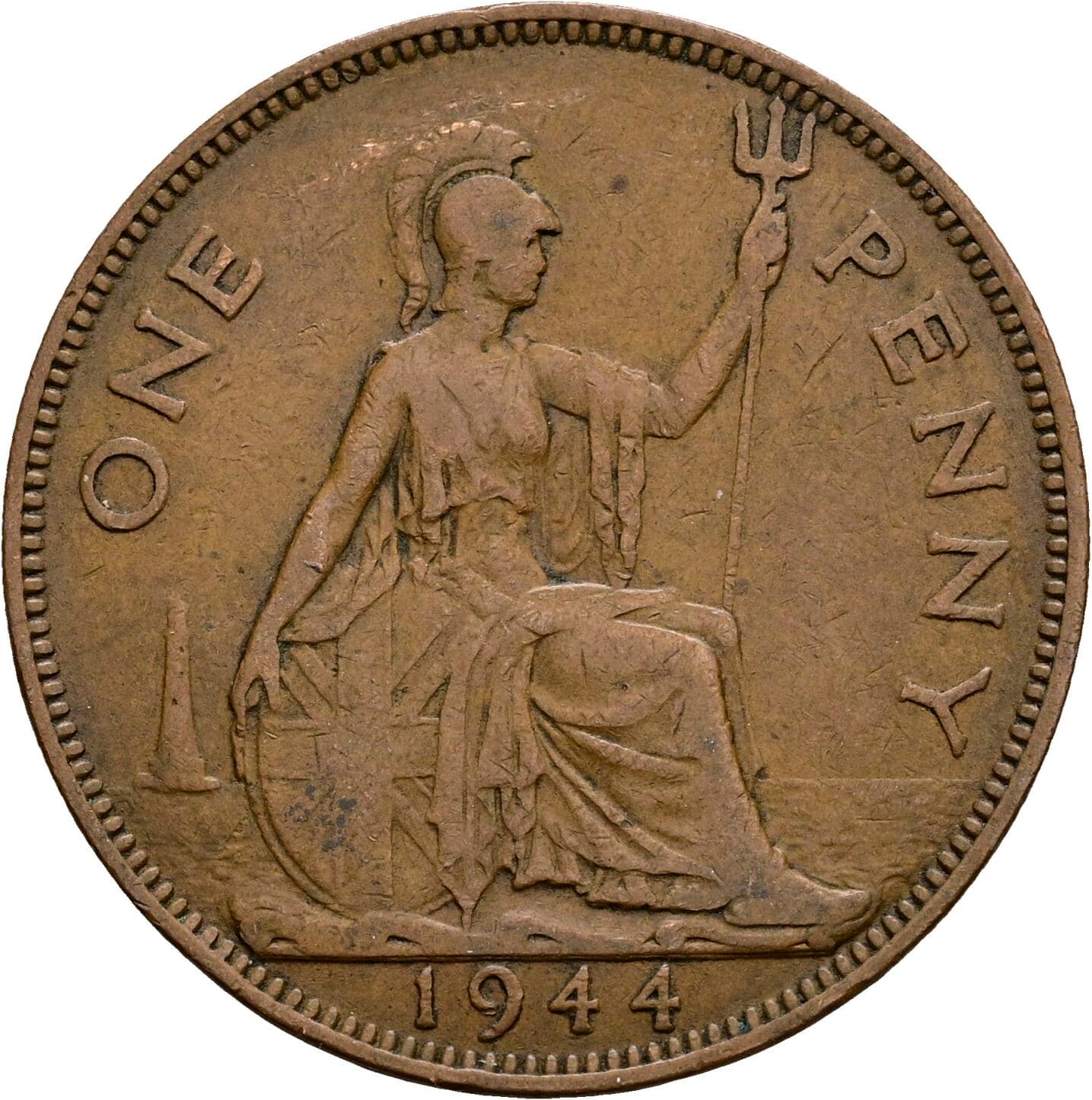 1 Penny George VI. 1936-1952 1944 – Rückseite