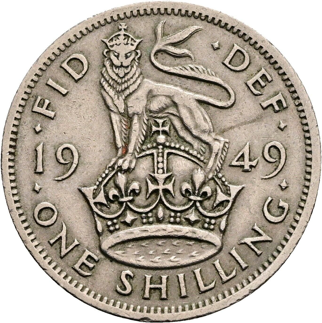1 Shilling George VI. 1936-1952 1949 – Rückseite