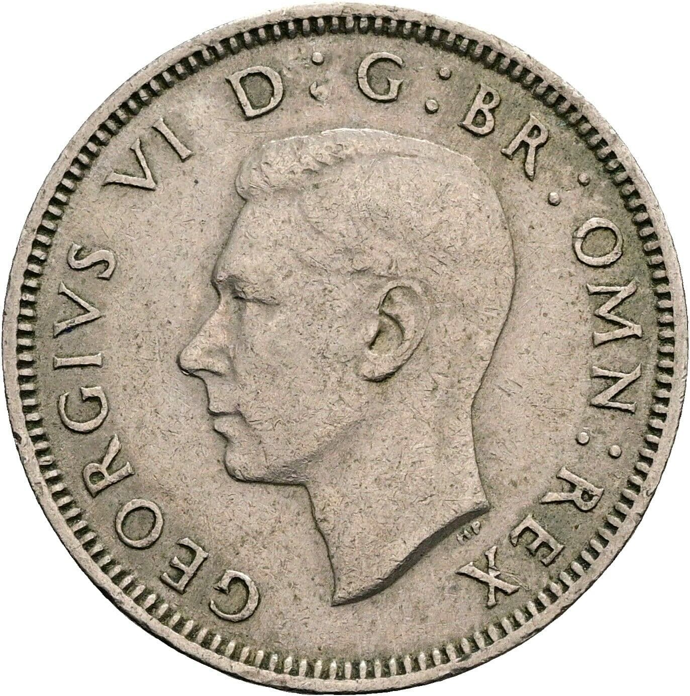 1 Shilling George VI. 1936-1952 1950 – Vorderseite
