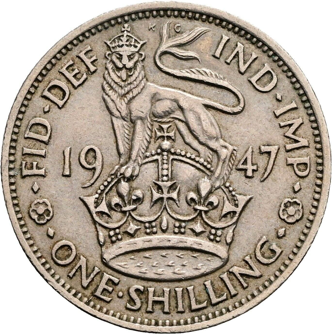 1 Shilling George VI. 1936-1952 1947 – Rückseite