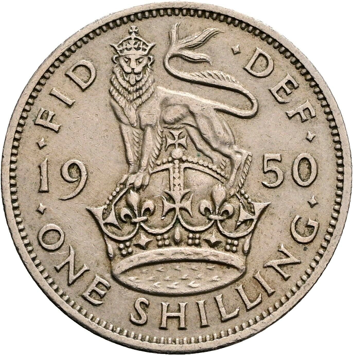 1 Shilling George VI. 1936-1952 1950 – Rückseite