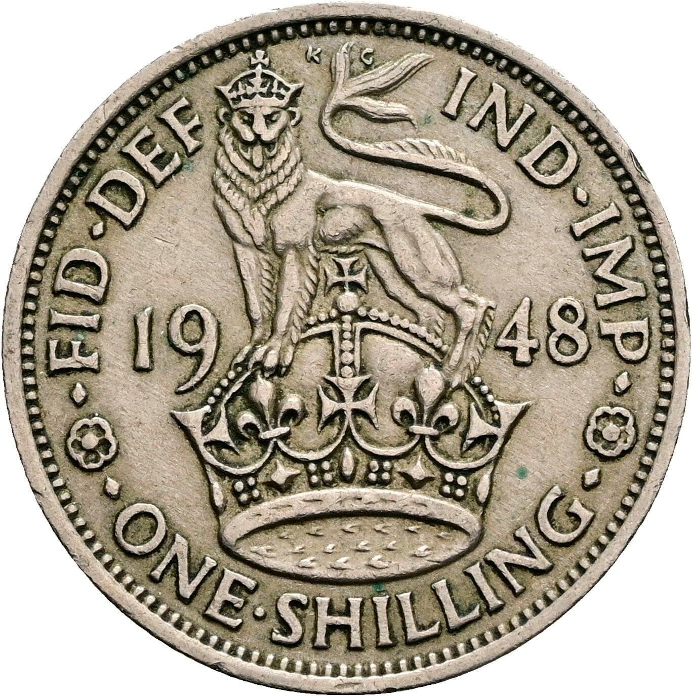 1 Shilling George VI. 1936-1952 1948 – Rückseite