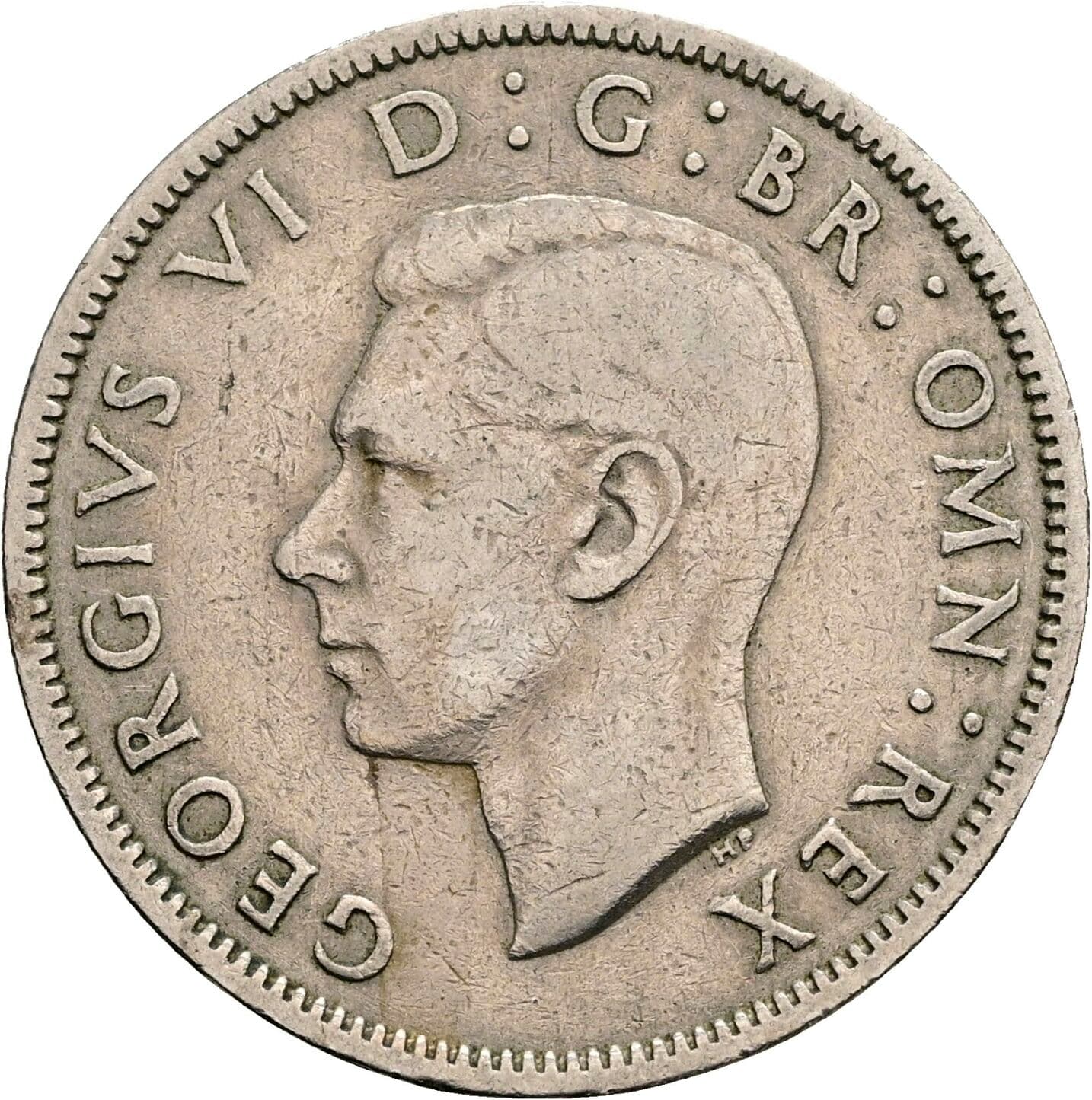 2 Shillings George VI. 1936-1952 1951 – Vorderseite