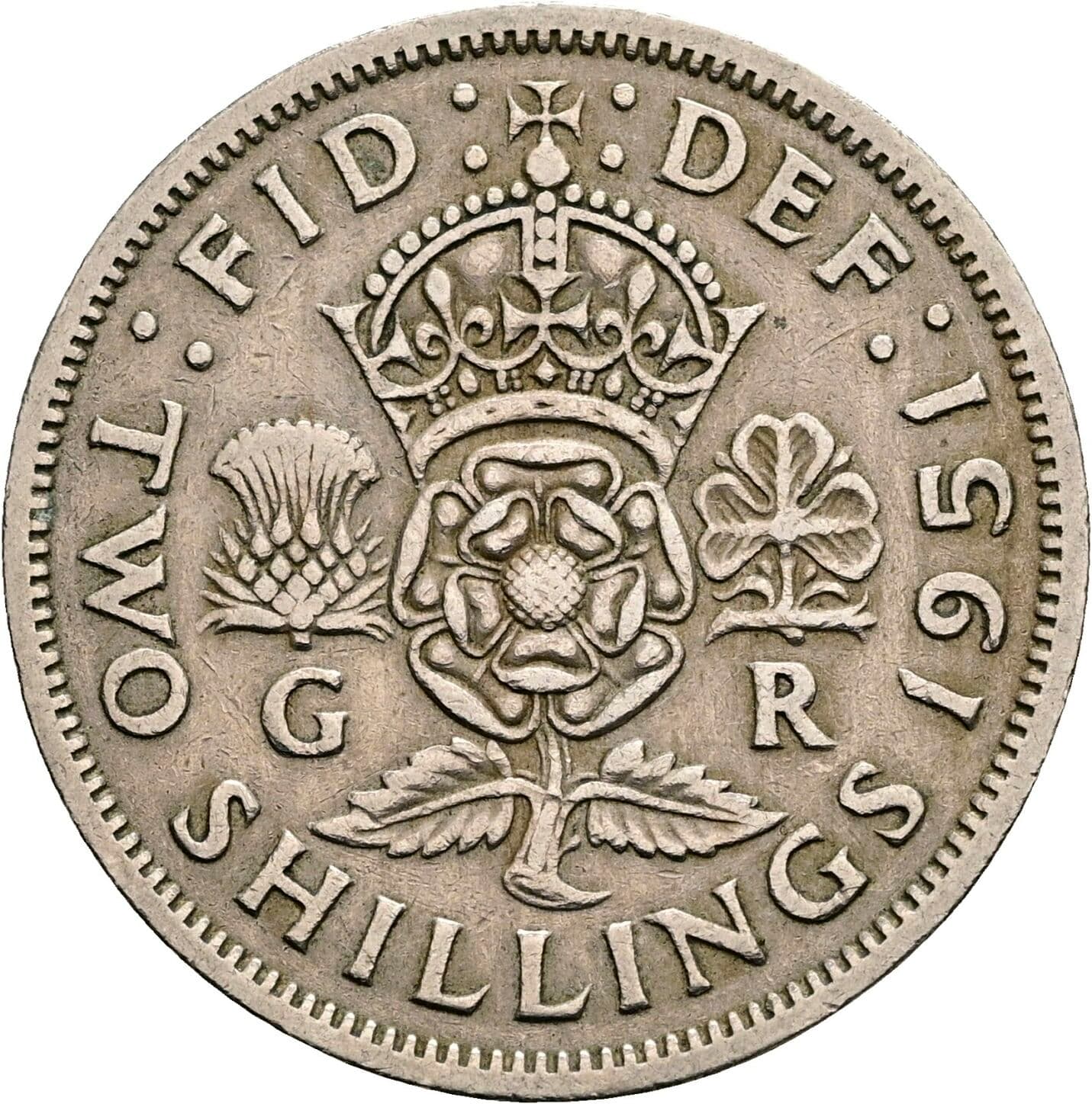 2 Shillings George VI. 1936-1952 1951 – Rückseite