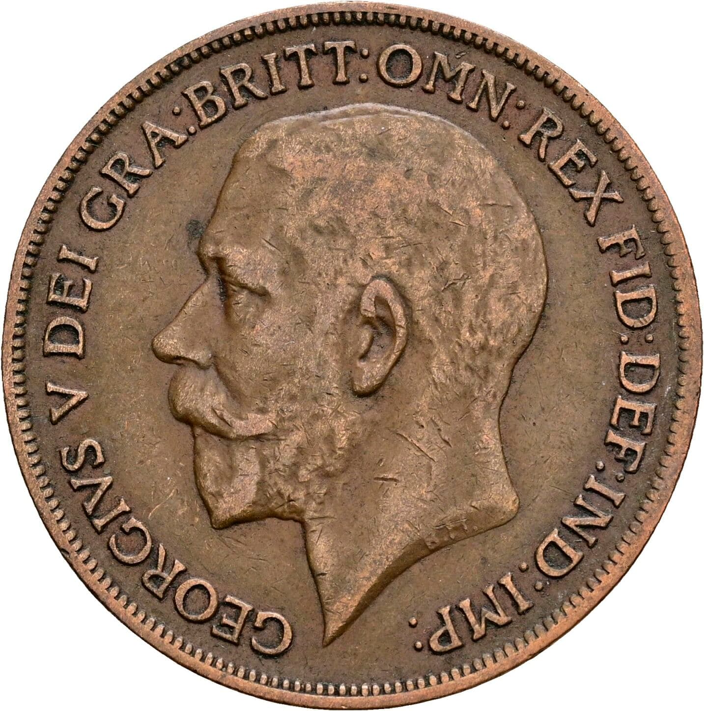1 Penny George V. 1920 – Vorderseite