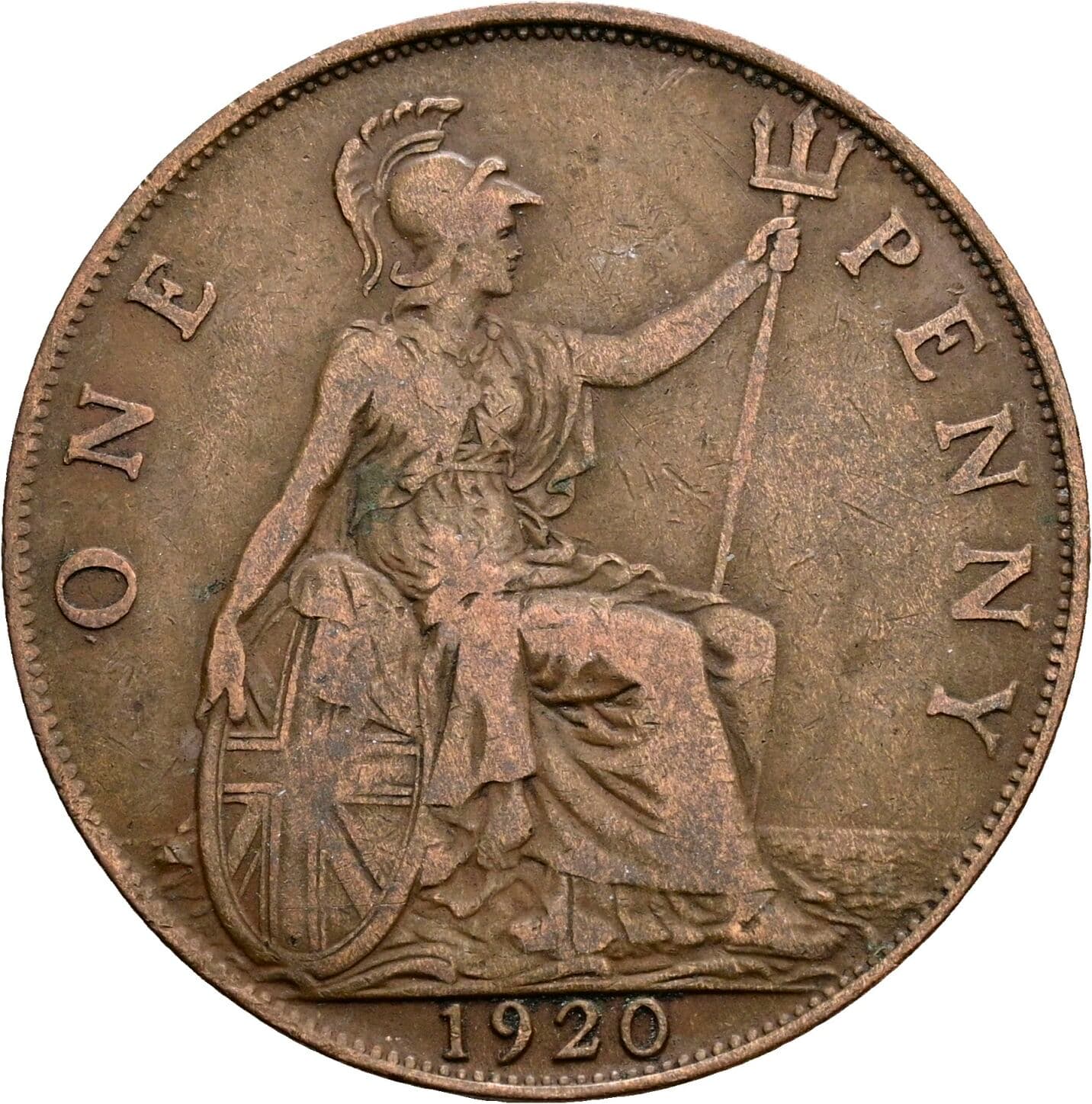 1 Penny George V. 1920 – Rückseite