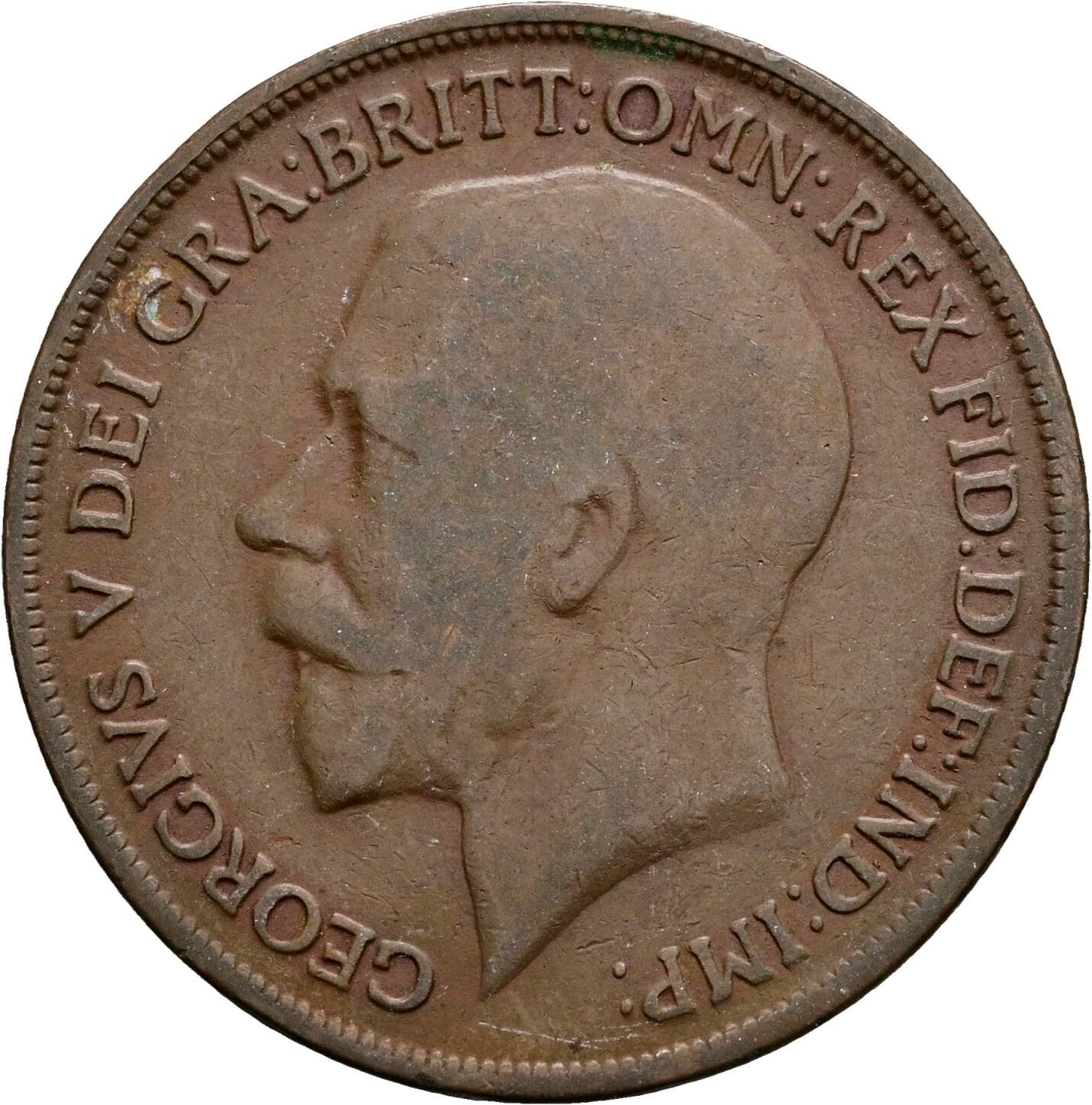 1 Penny George V. 1919 – Vorderseite