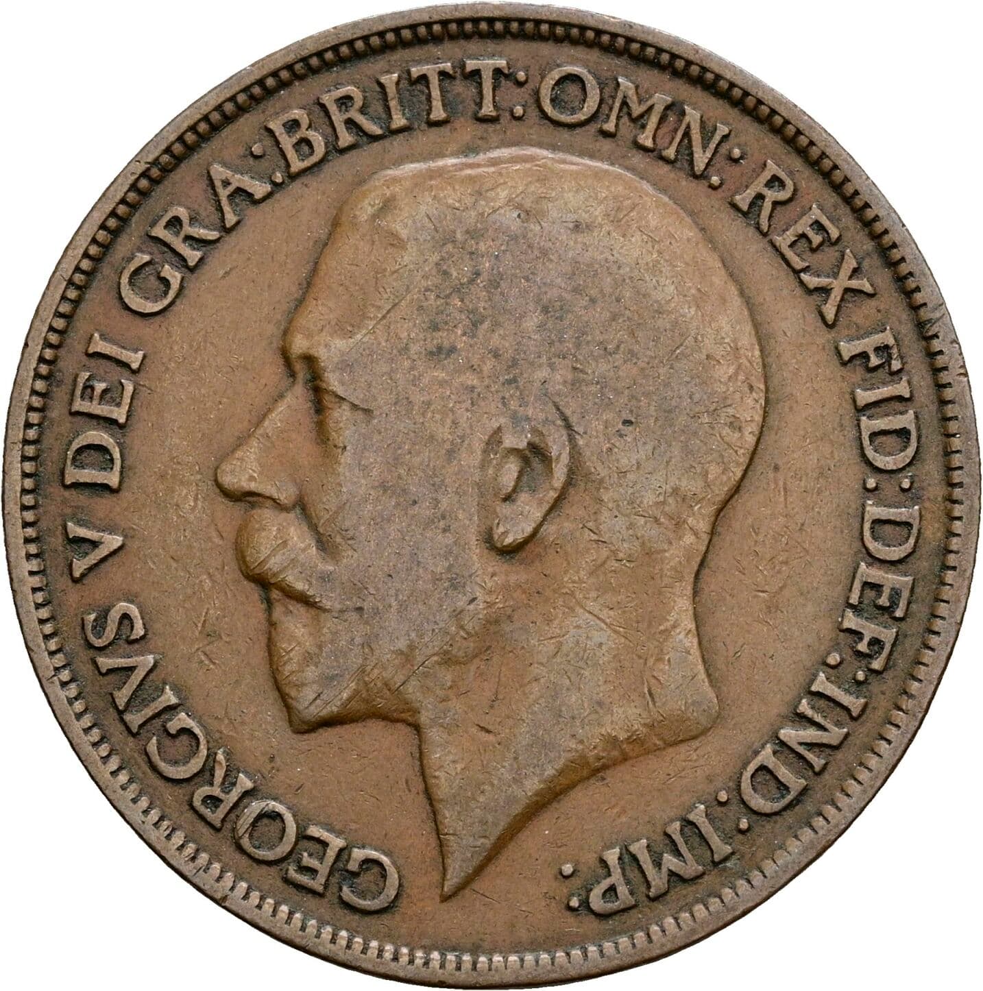 1 Penny George V. 1913 – Vorderseite