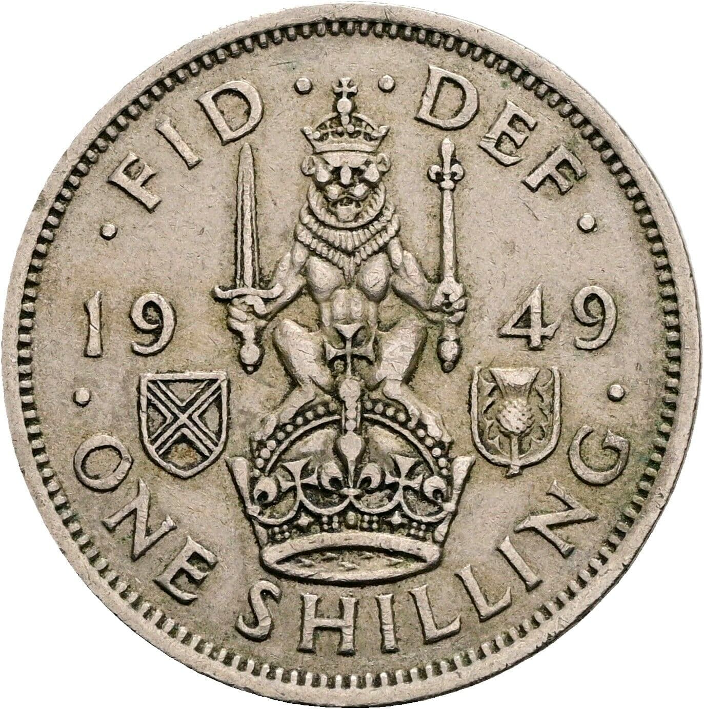 1 Shilling George VI. 1936-1952 1949 – Rückseite