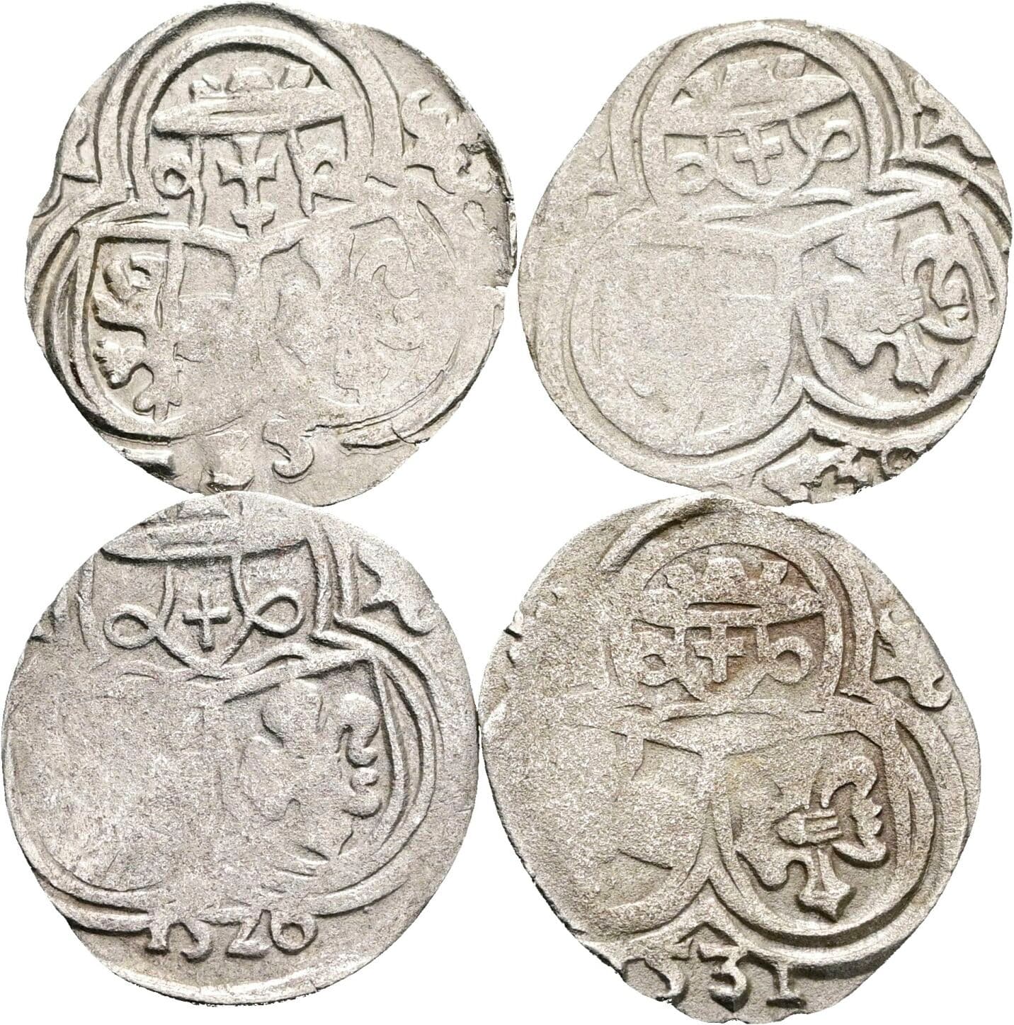 Zweier / Lot 4 Stück