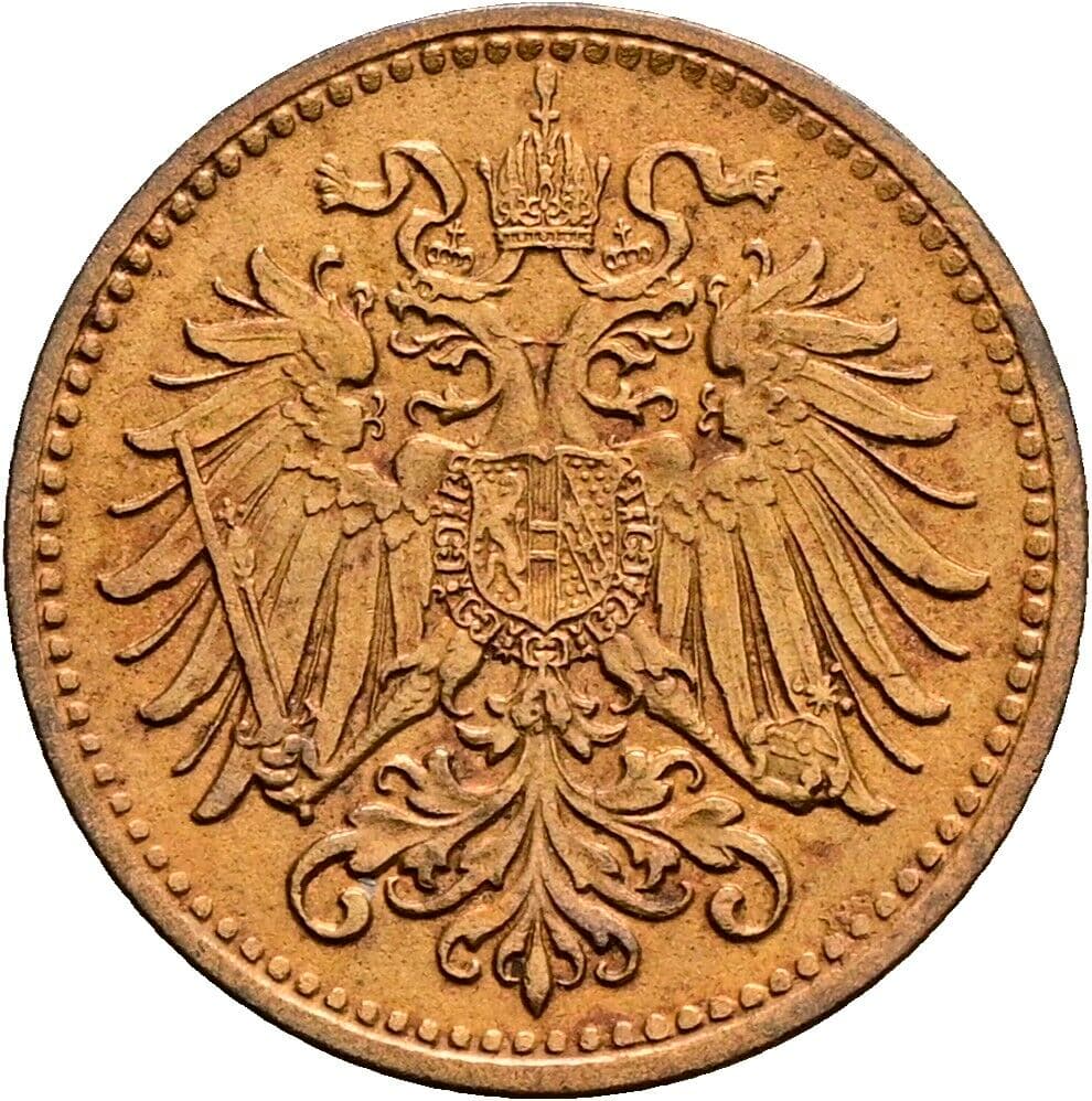 1 Heller Franz Joseph I. 1848-1916 1911 – Rückseite