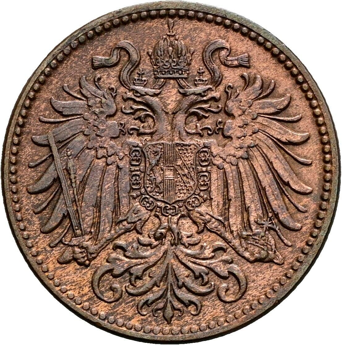 2 Heller Franz Joseph I. 1848-1916 1915 – Rückseite