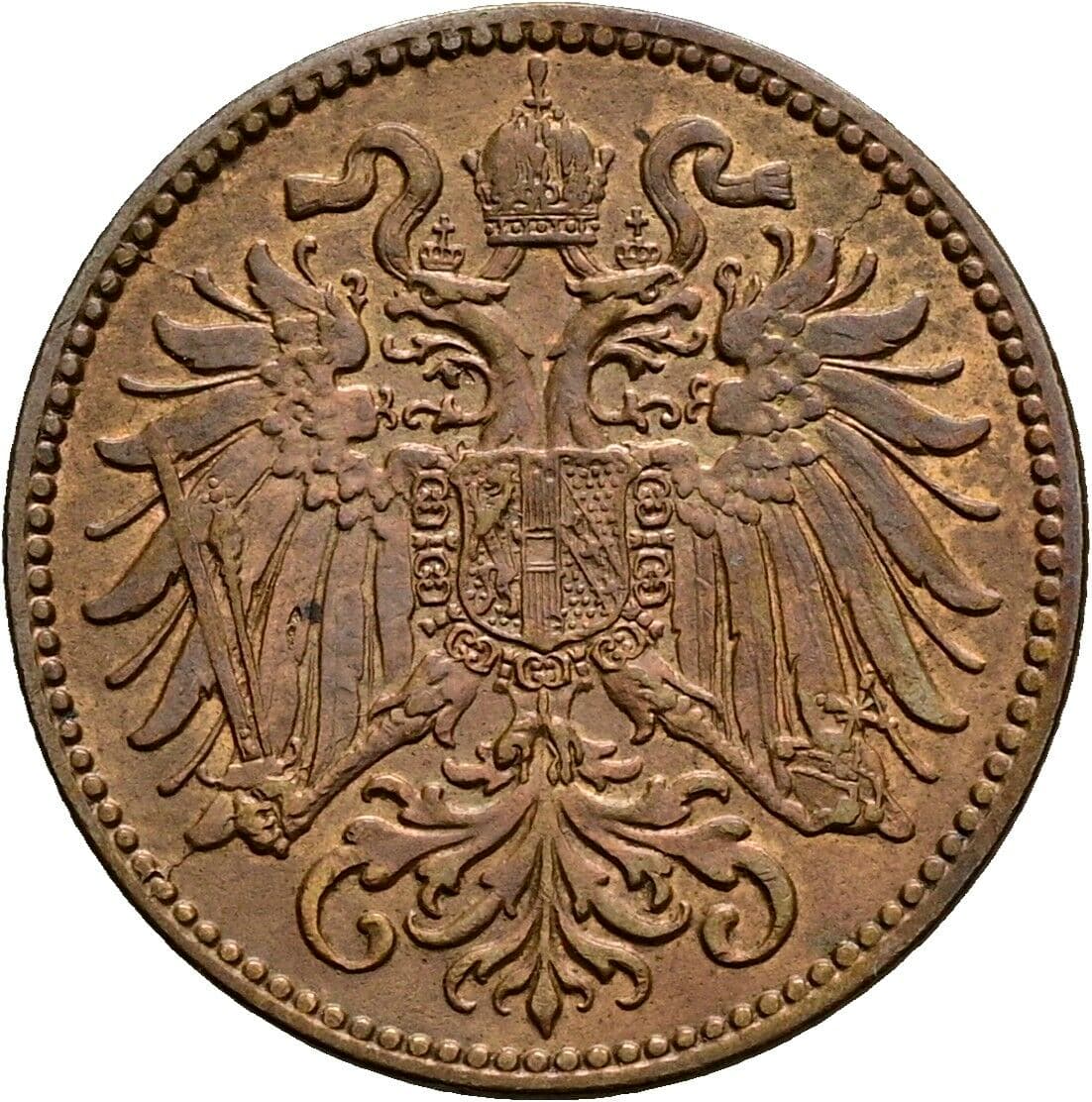 2 Heller Franz Joseph I. 1848-1916 1912 – Rückseite