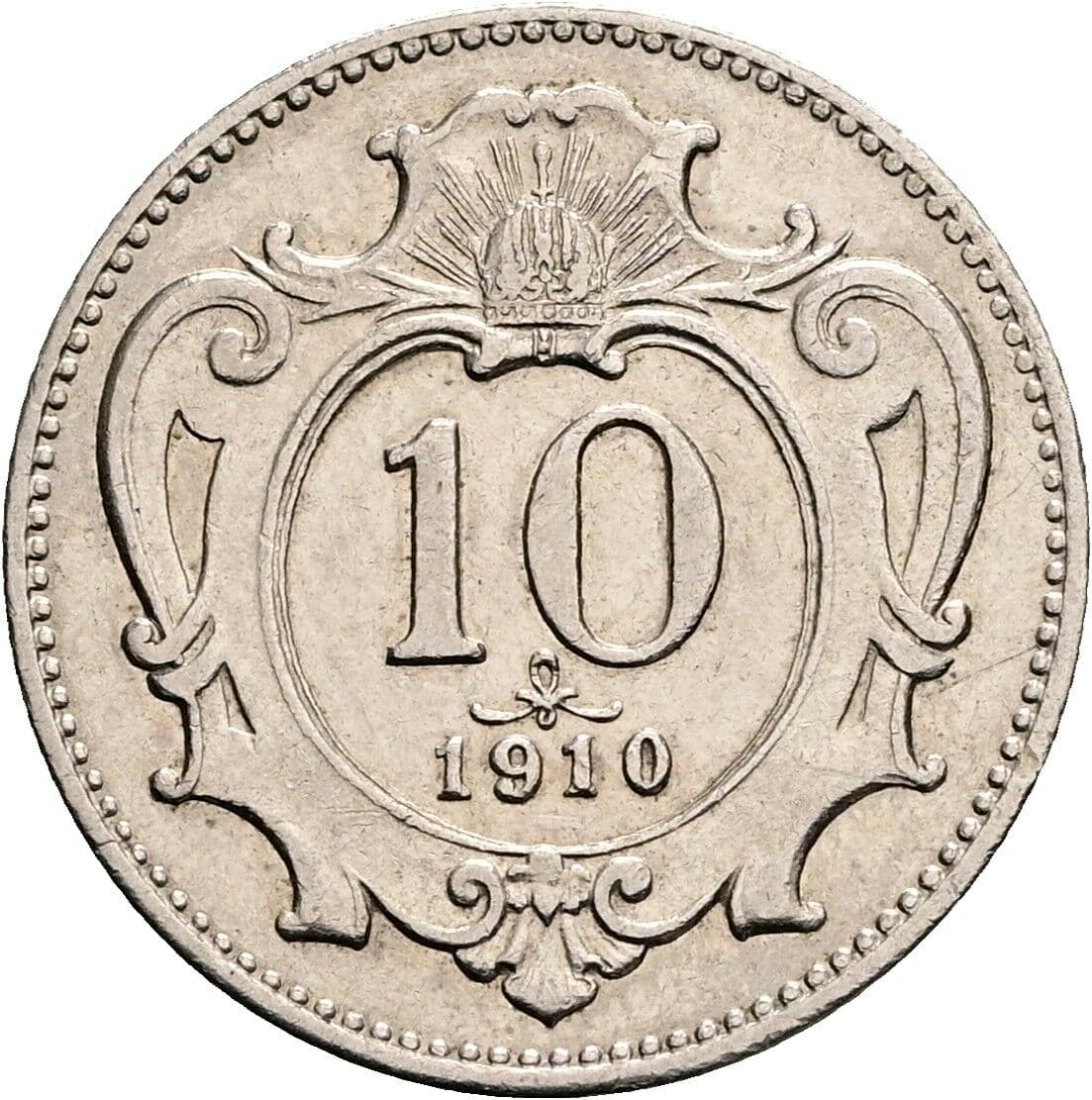 10 Heller Franz Joseph I. 1848-1916 1910 – Vorderseite