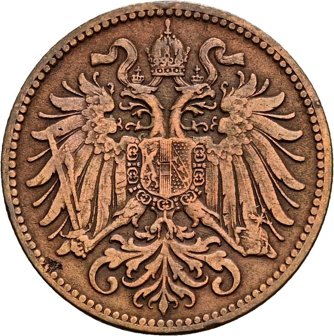 2 Heller Franz Joseph I. 1848-1916 1907 – Rückseite