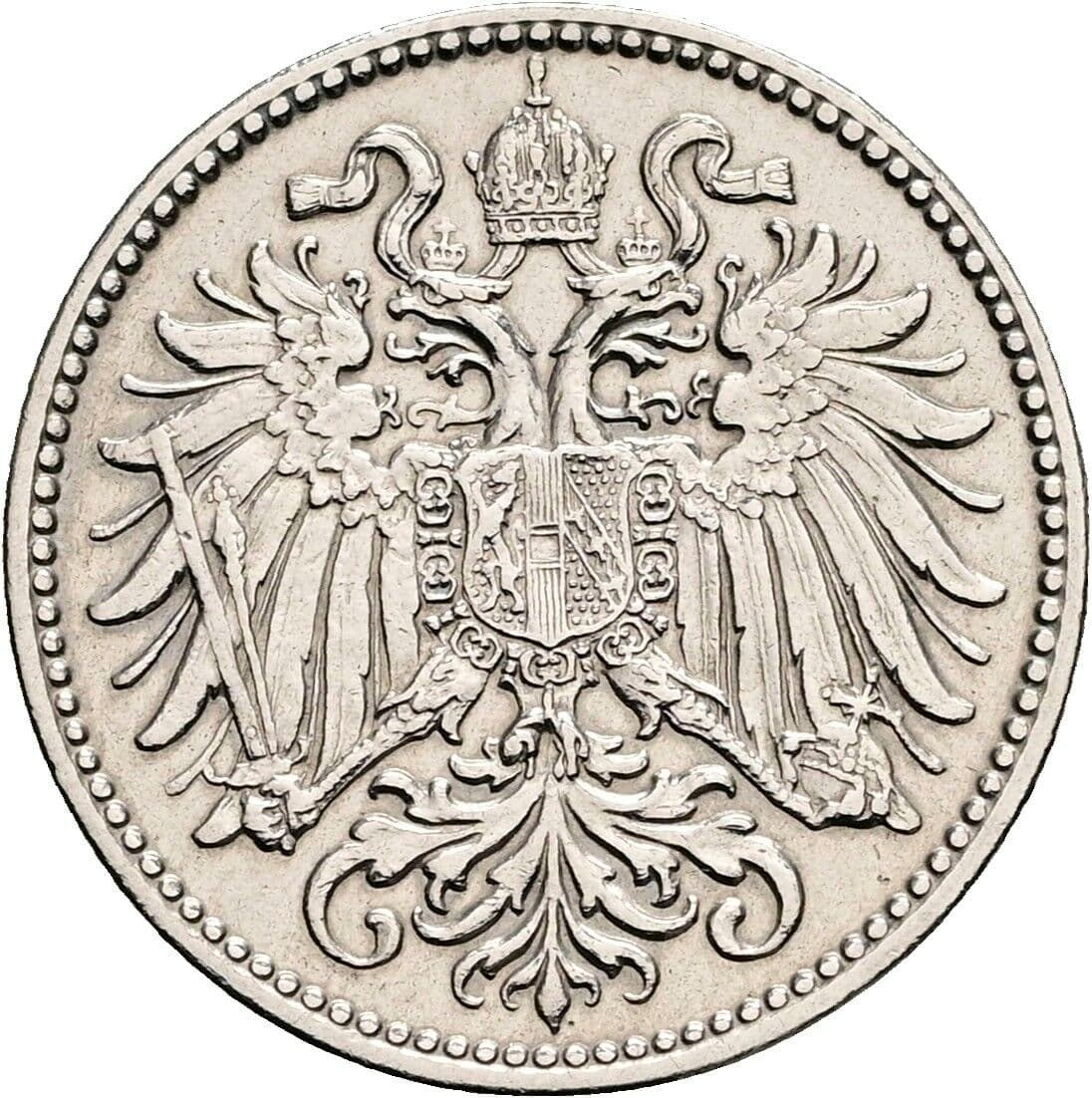 10 Heller Franz Joseph I. 1848-1916 1909 – Rückseite