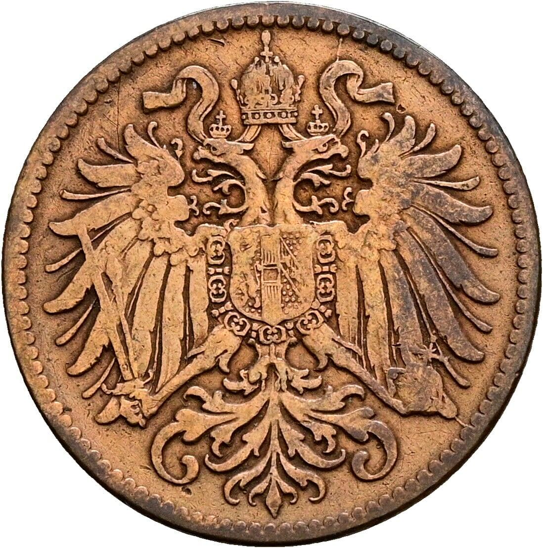 2 Heller Franz Joseph I. 1848-1916 1904 – Rückseite