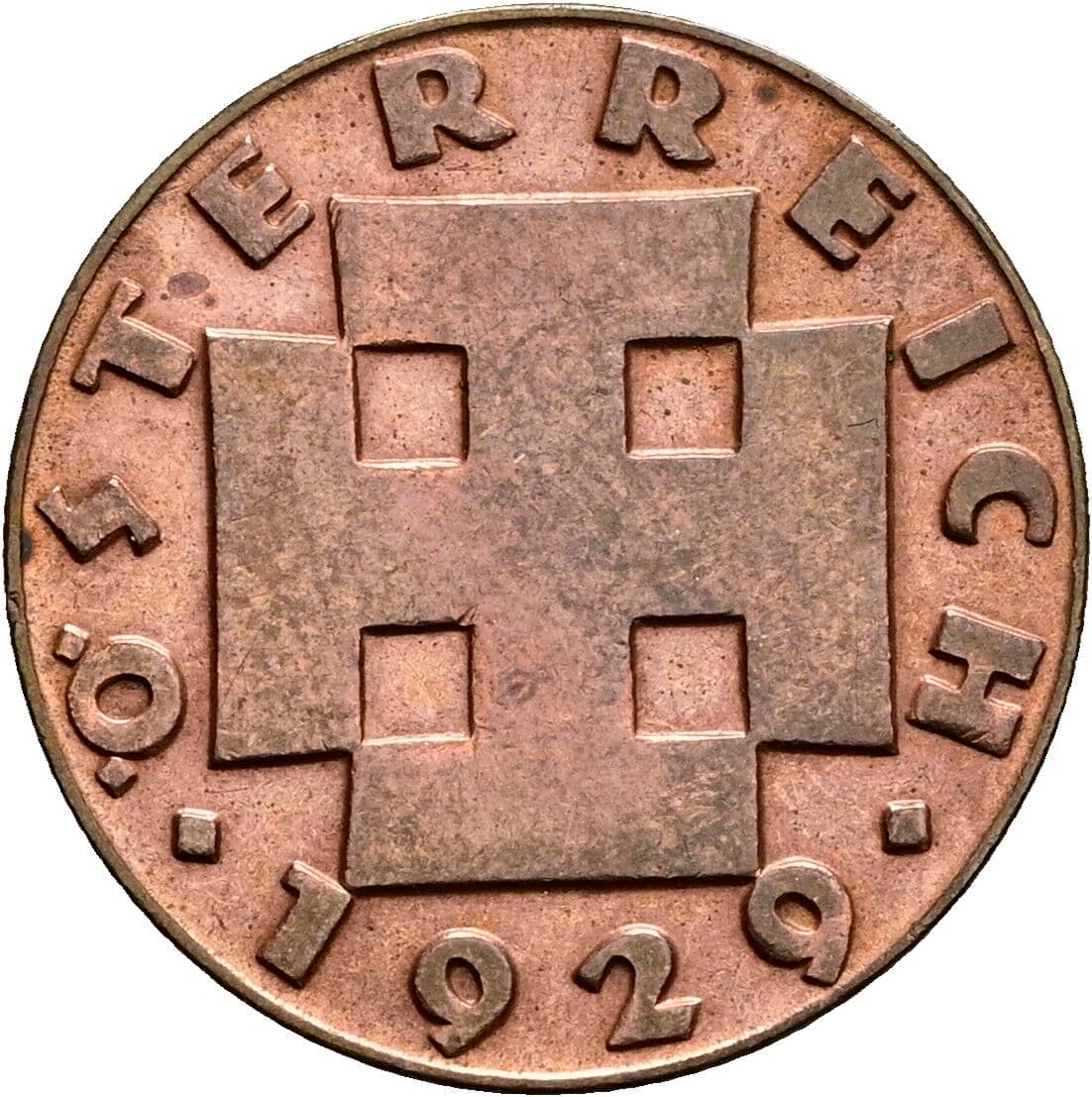 2 Groschen 1929 – Rückseite