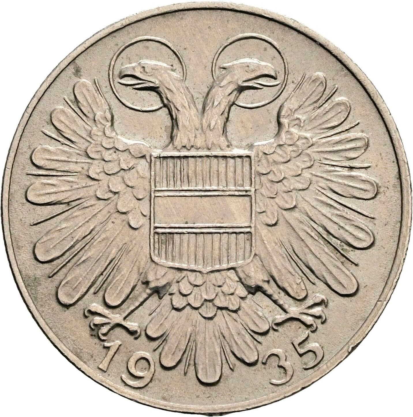 1 Schilling 1935 – Rückseite