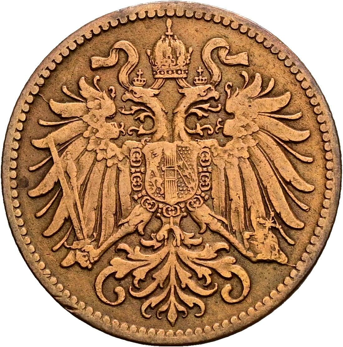 2 Heller Franz Joseph I. 1848-1916 1903 – Rückseite