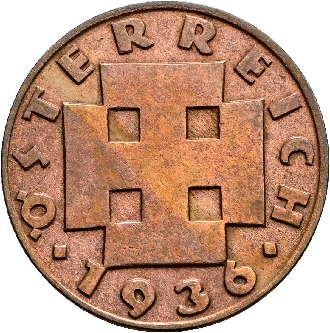 2 Groschen 1936 – Rückseite