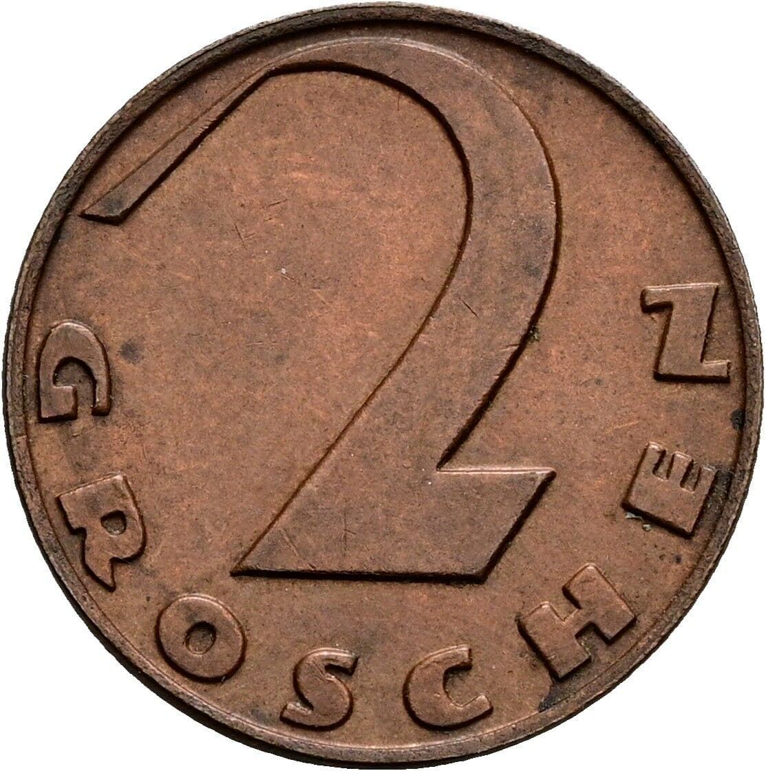 2 Groschen 1936 – Vorderseite
