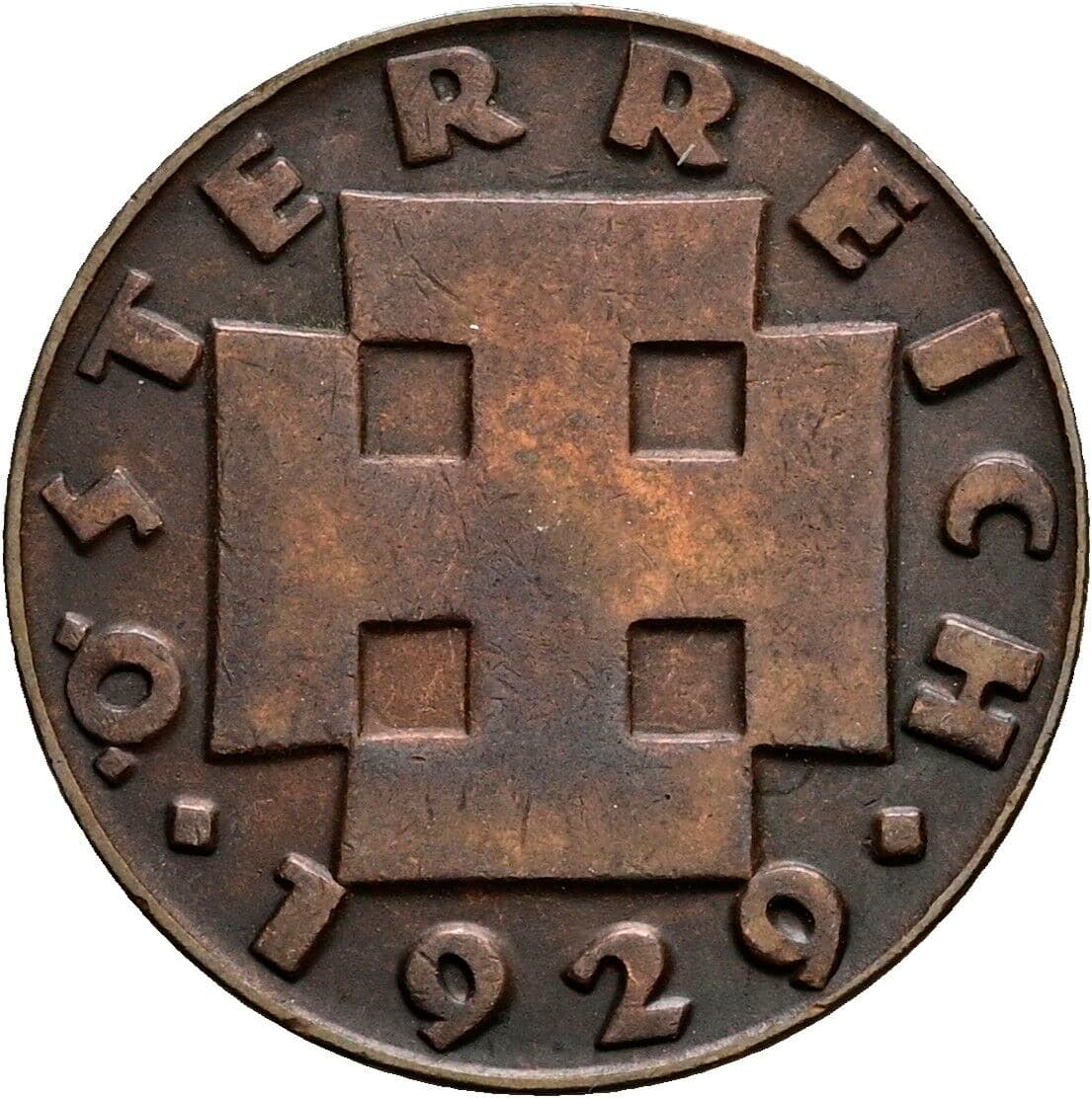 2 Groschen 1929 – Rückseite