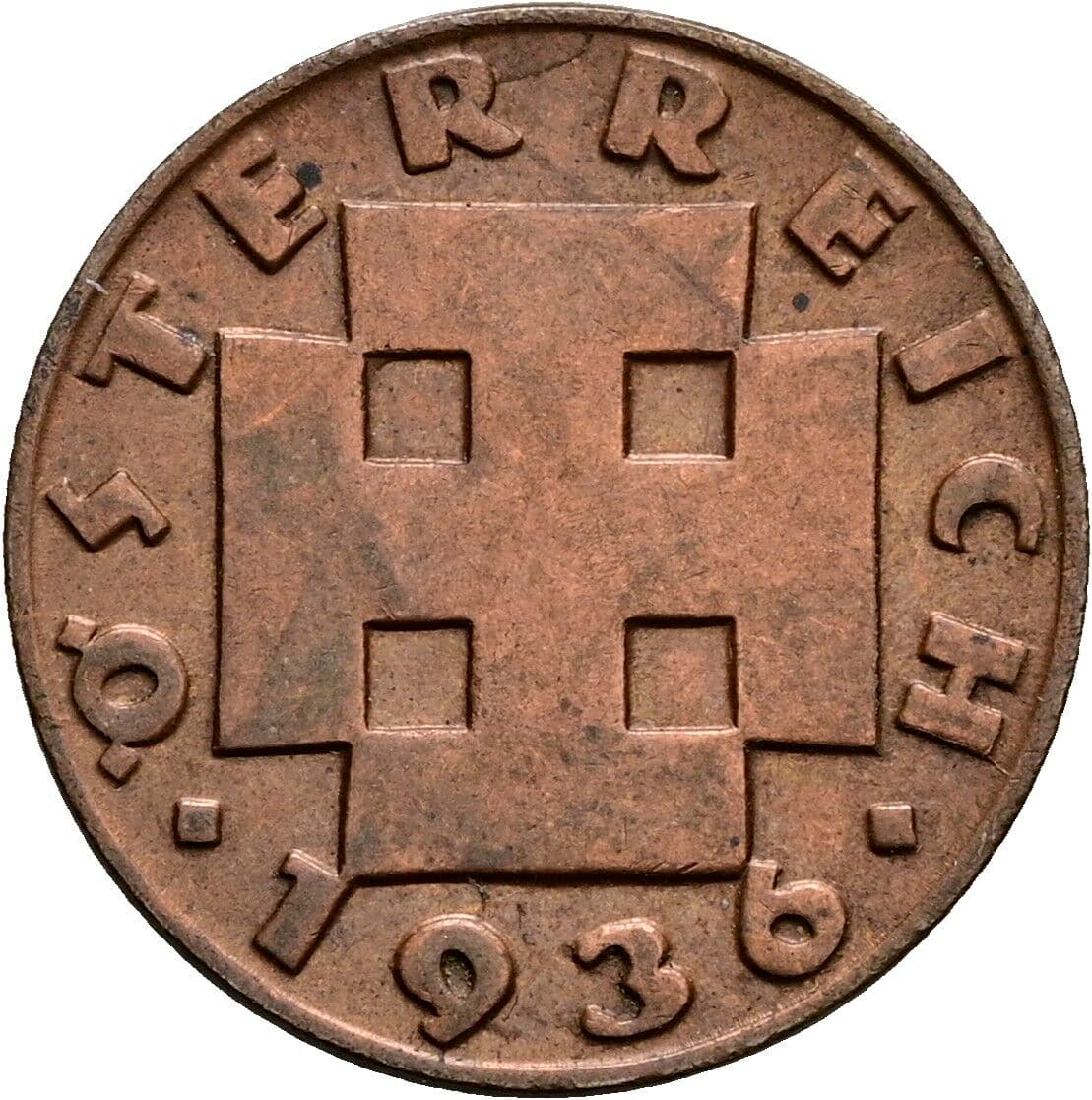 2 Groschen 1936 – Rückseite