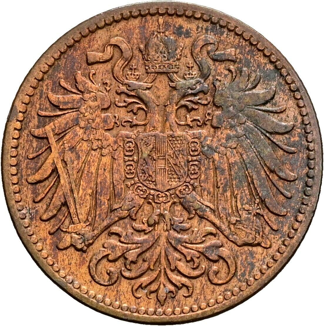 2 Heller Franz Joseph I. 1848-1916 1904 – Rückseite