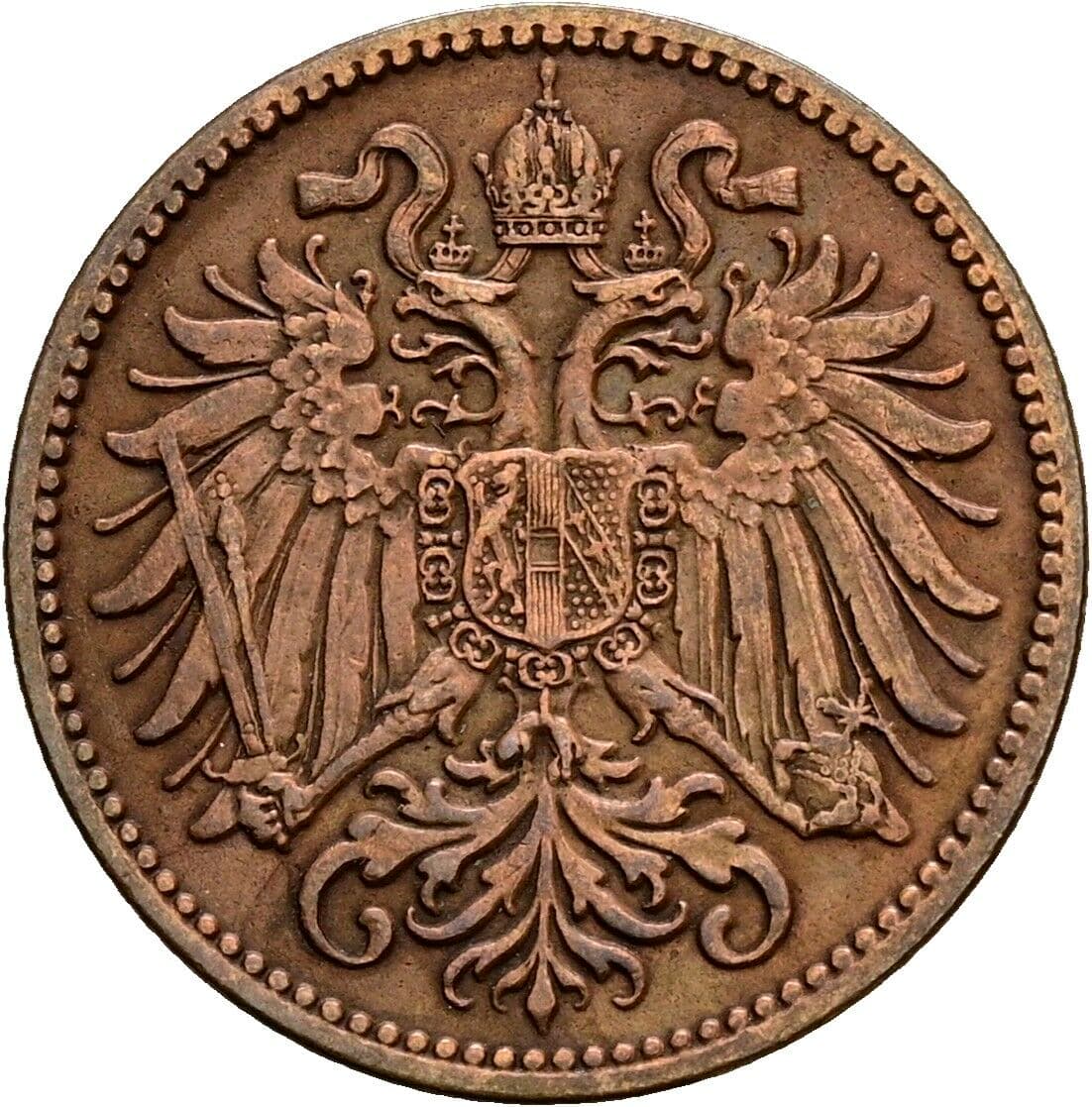 2 Heller Franz Joseph I. 1848-1916 1910 – Rückseite
