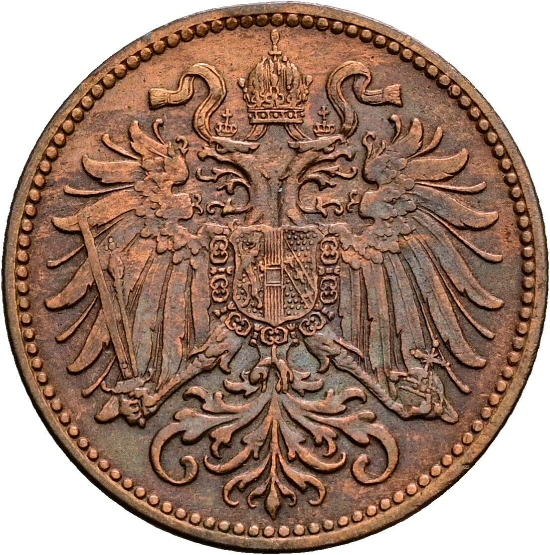 2 Heller Franz Joseph I. 1848-1916 1898 – Rückseite