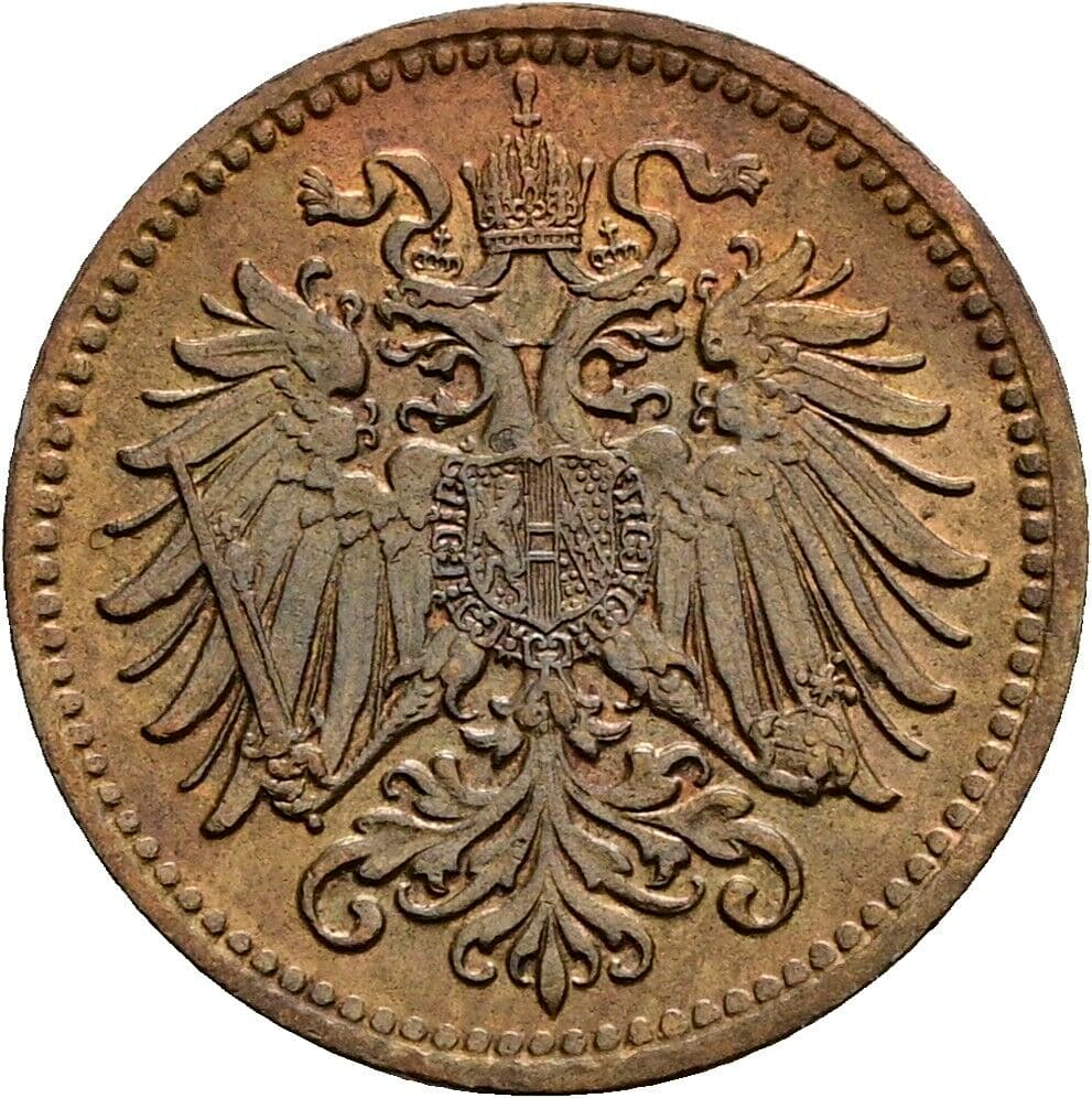 1 Heller Franz Joseph I. 1848-1916 1910 – Rückseite