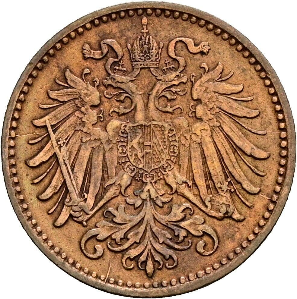1 Heller Franz Joseph I. 1848-1916 1893 – Rückseite