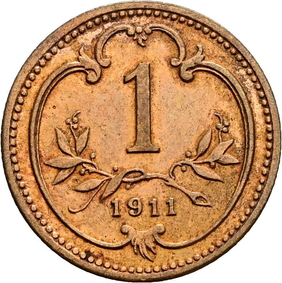1 Heller Franz Joseph I. 1848-1916 1911 – Vorderseite