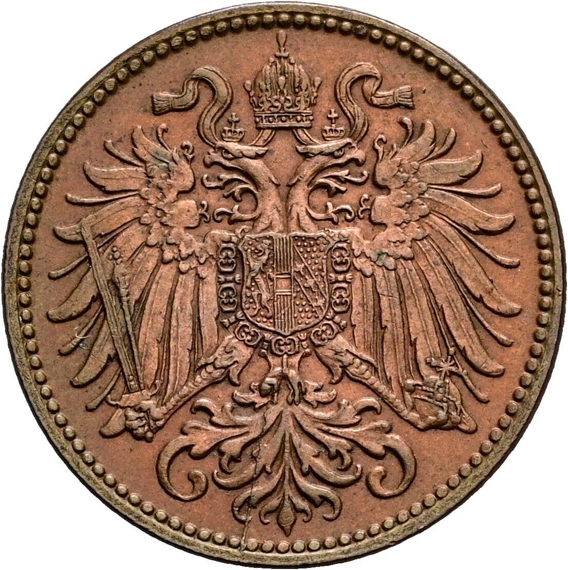 2 Heller Franz Joseph I. 1848-1916 1907 – Rückseite
