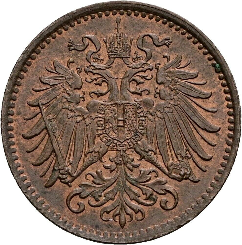 1 Heller Franz Joseph I. 1848-1916 1893 – Rückseite
