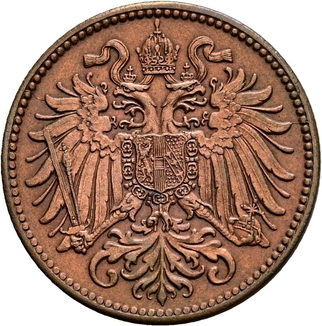 2 Heller Franz Joseph I. 1848-1916 1903 – Rückseite