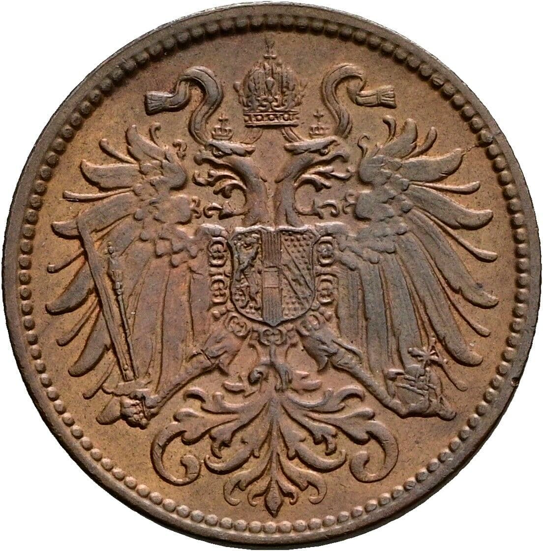 2 Heller Franz Joseph I. 1848-1916 1913 – Rückseite