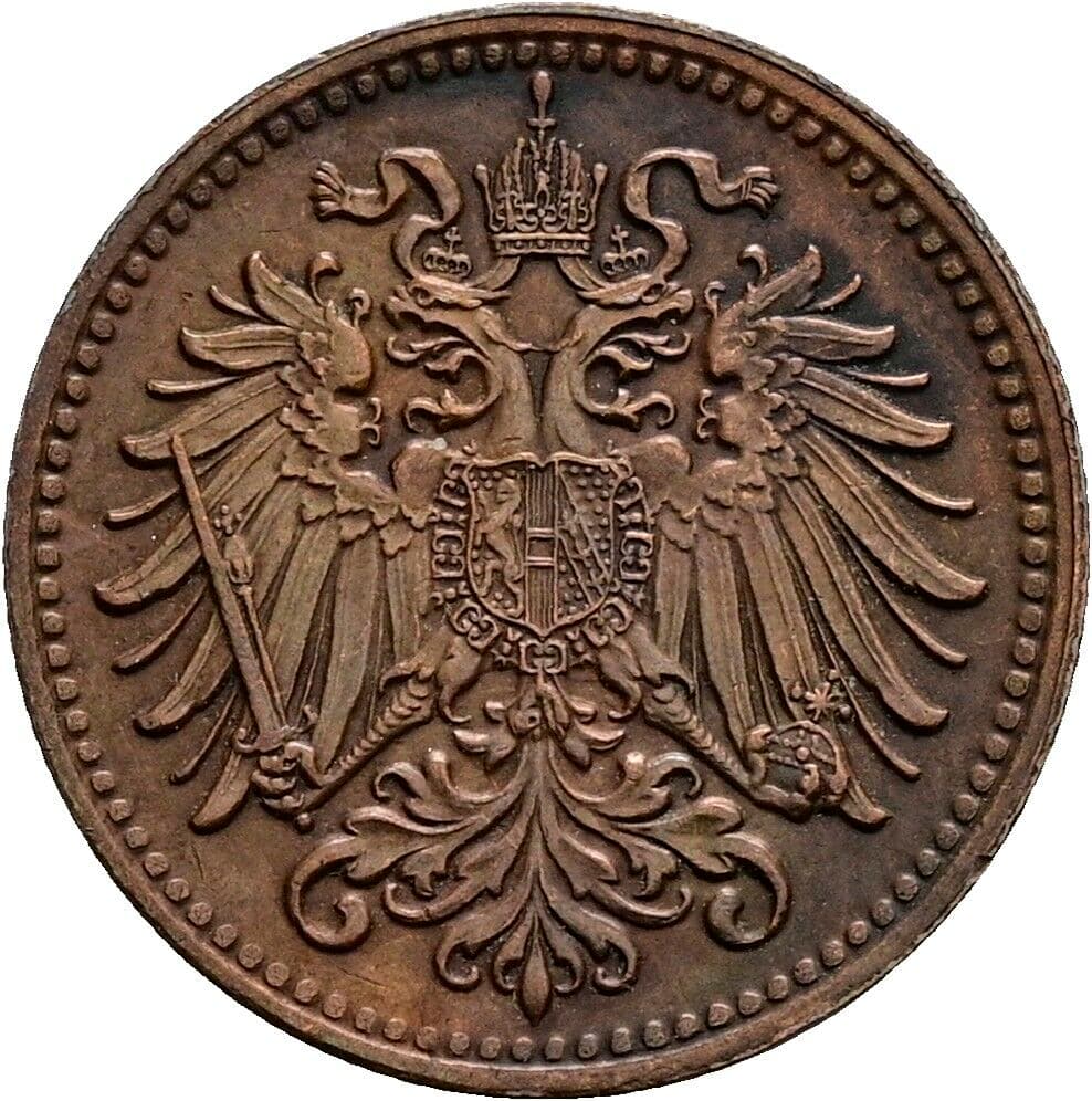 1 Heller Franz Joseph I. 1848-1916 1910 – Rückseite