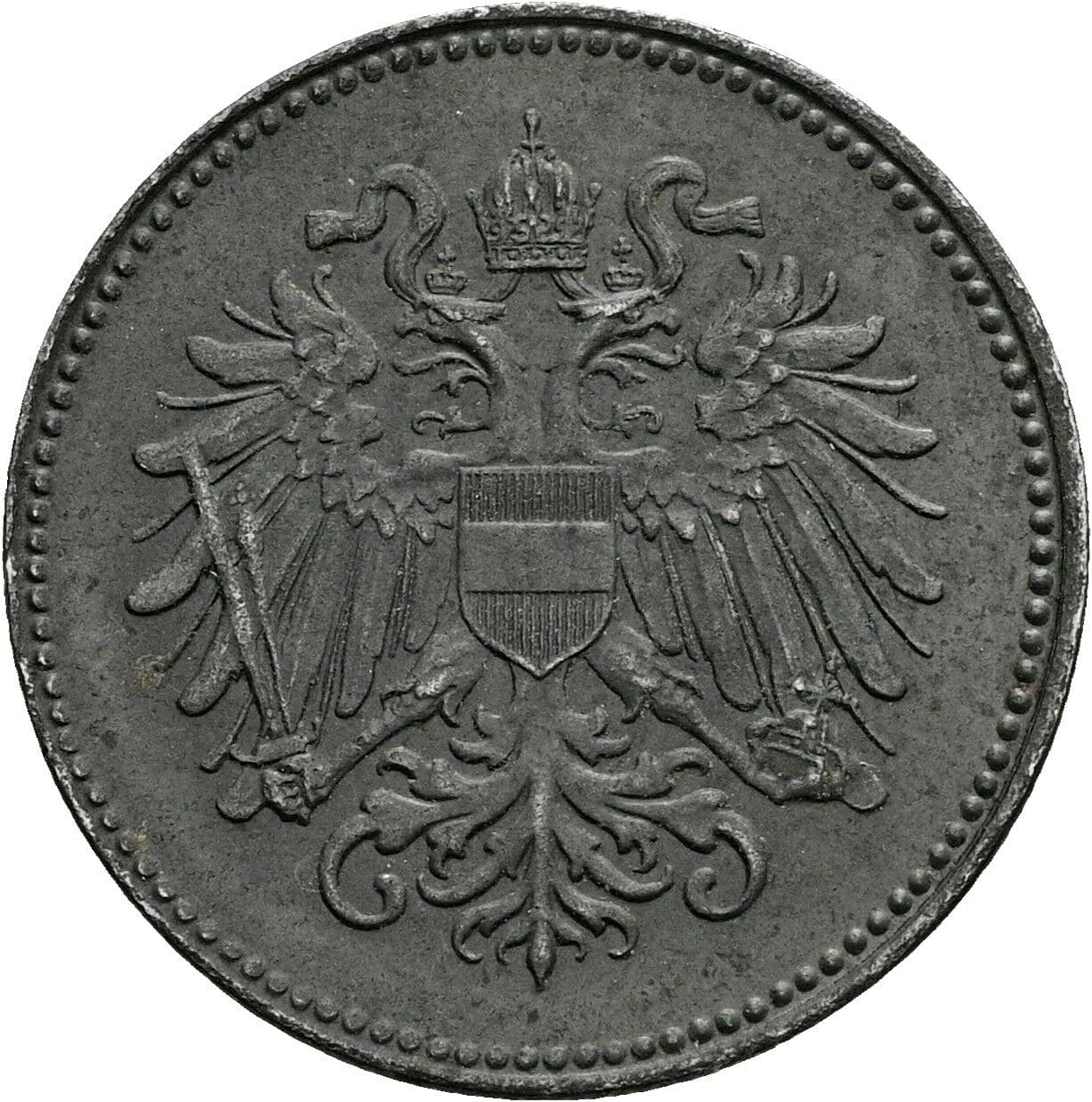 20 Heller Karl I., 1916-1918 1918 – Rückseite