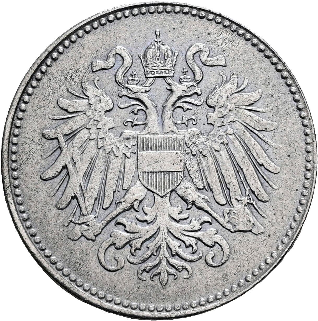 20 Heller Karl I., 1916-1918 1918 – Rückseite