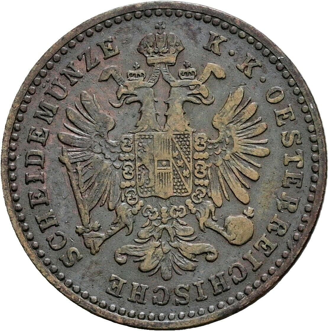 1 Kreuzer Franz Joseph I. 1848-1916 1881 – Rückseite