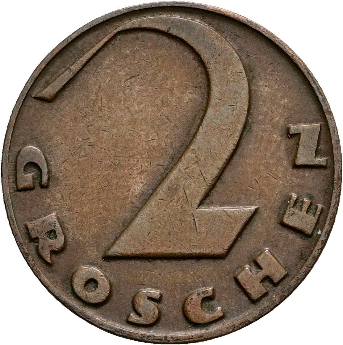 2 Groschen 1929 – Vorderseite
