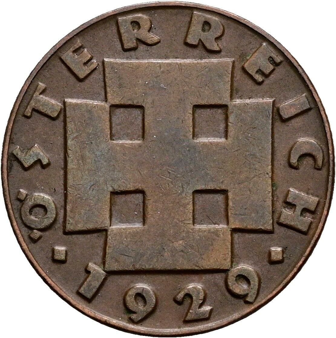 2 Groschen 1929 – Rückseite
