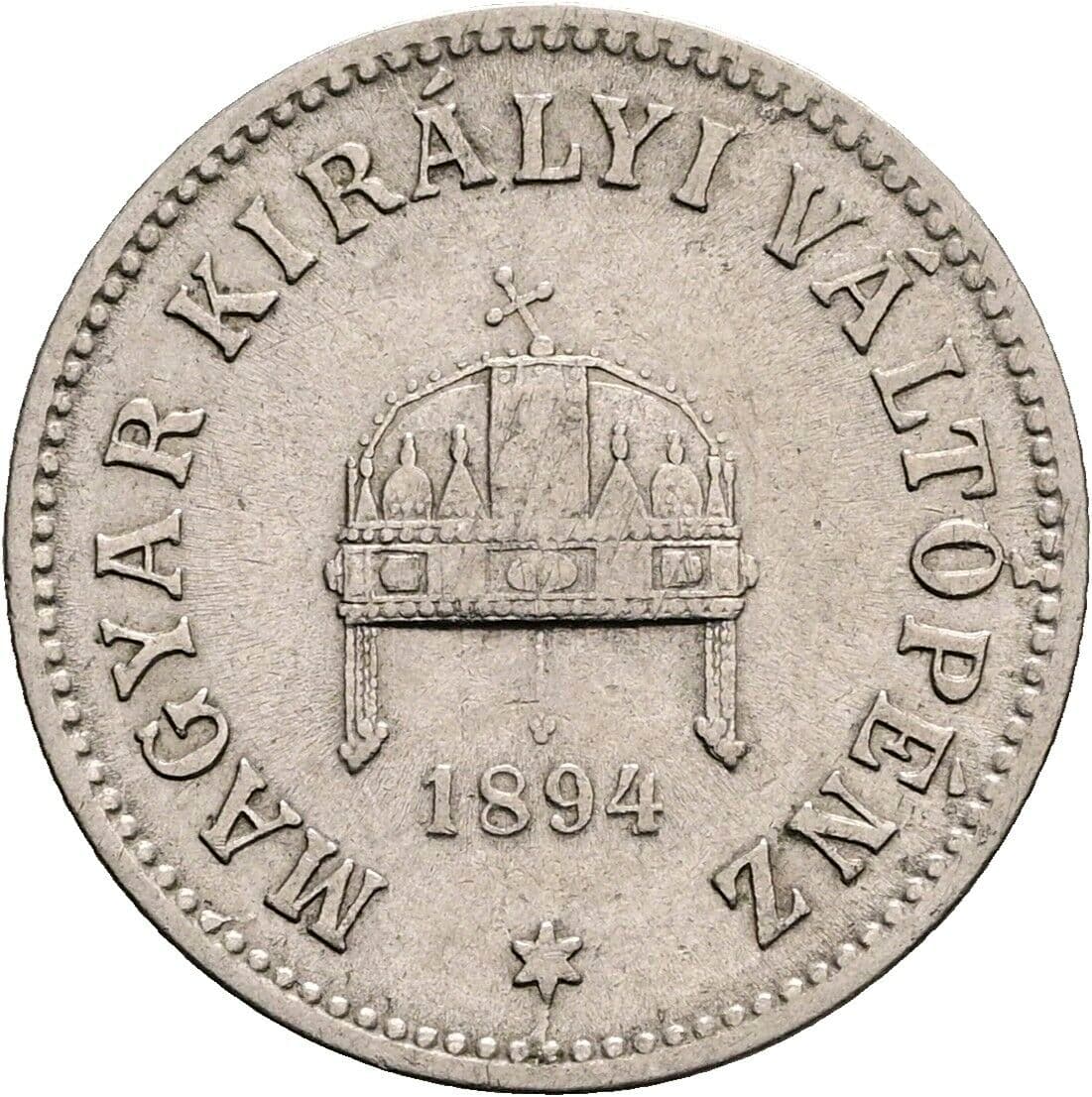 10 Filler Franz Joseph I. 1848-1916 1894 KB, Kremnitz – Rückseite