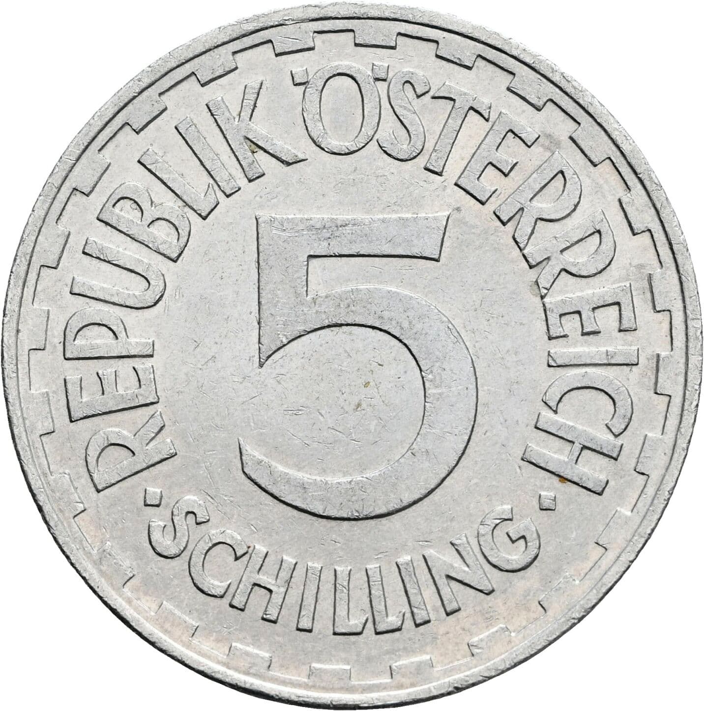 5 Schilling 1952 – Vorderseite
